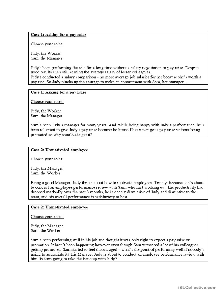 Negotiations in Business - Sample Cases For Discussion | PDF | Salary