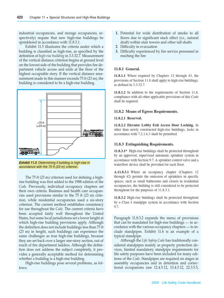 High-Rise Building Criteria Explained | PDF | Fire Sprinkler System
