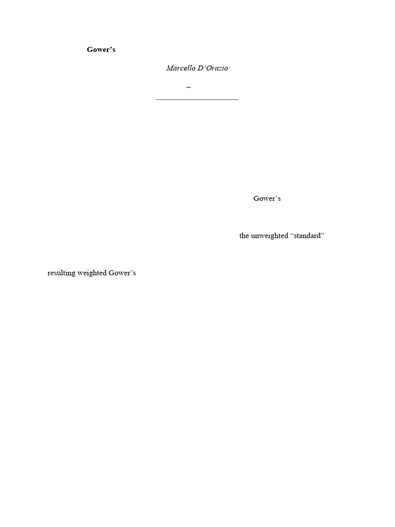 Gower's Coefficients for Mixed Variables | PDF | Cluster Analysis ...