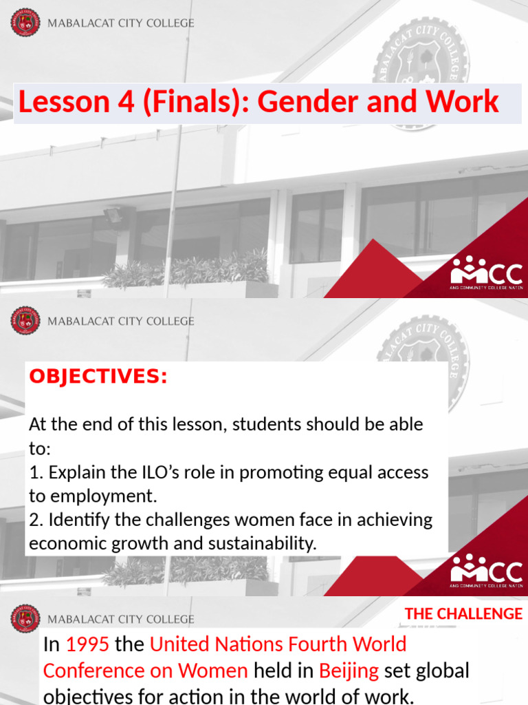 Lesson 4 | PDF | International Labour Organization | Employment