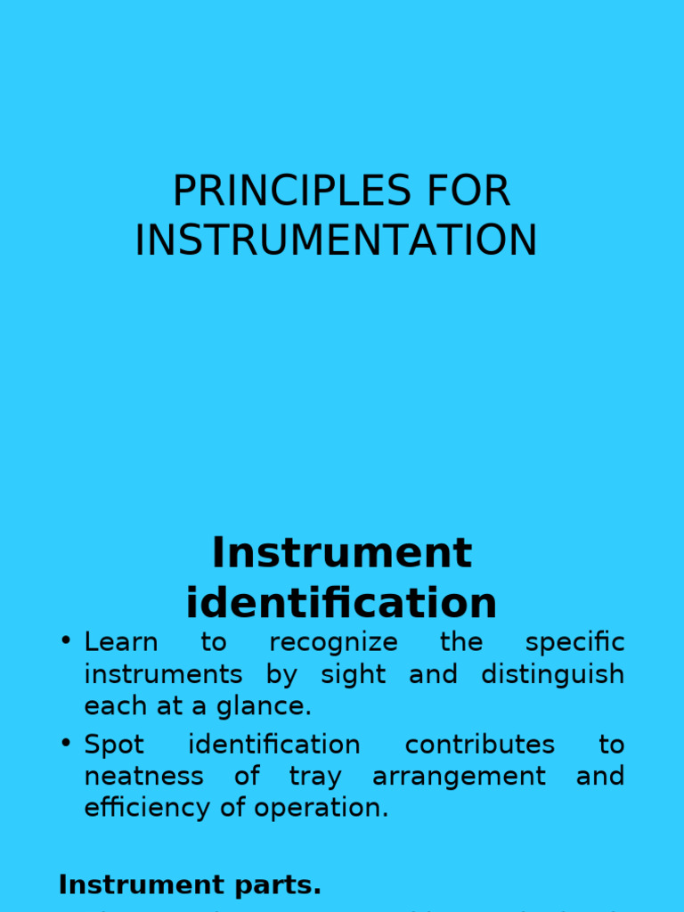 Instrumentation Techniques and Grasp Methods | PDF | Hand | Finger