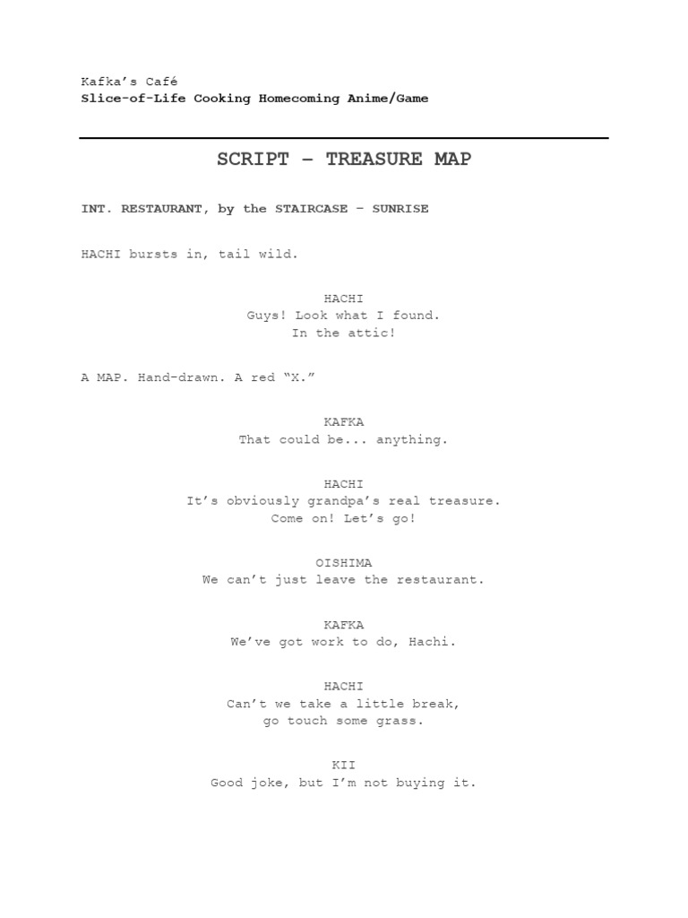 SCRIPT CH 04 Treasure Map | PDF