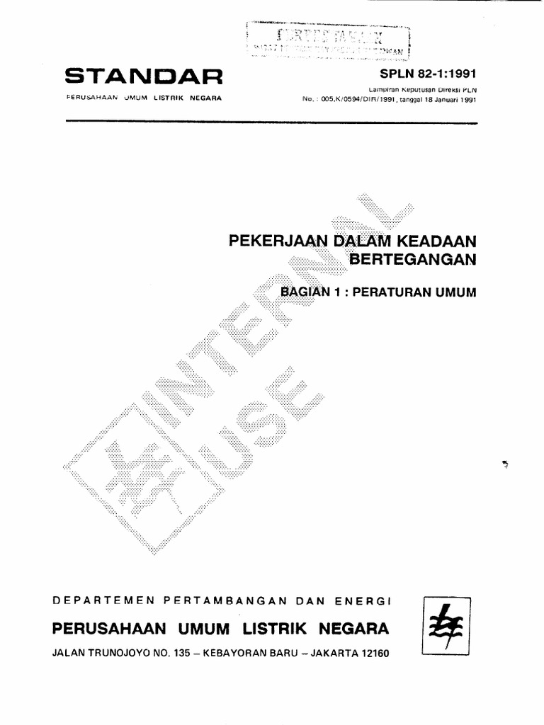 SPLN 82-1 1991 | PDF