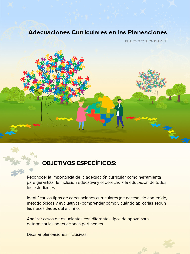 Adecuaciones Curriculares para Inclusión Educativa | PDF | Plan de ...