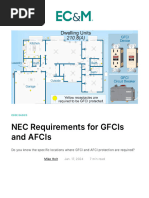 Ontario AFCI and GFCI Requirements | PDF | Electrical Wiring ...