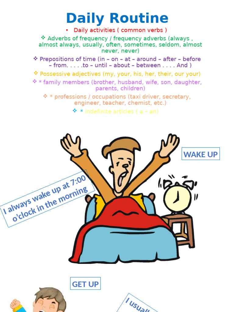My Daily Routine GOOD | PDF | Adverb | Languages