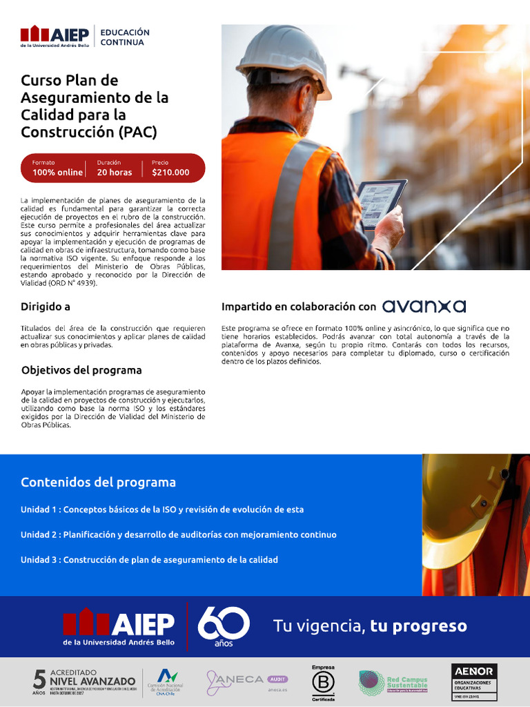 Plan de Aseguramiento de La Calidad para La Construccion Pac | PDF