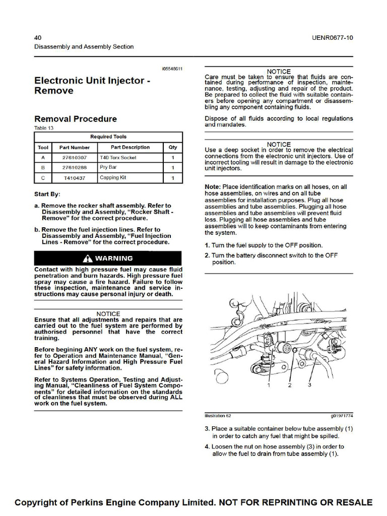 Injector Rem Inst | PDF