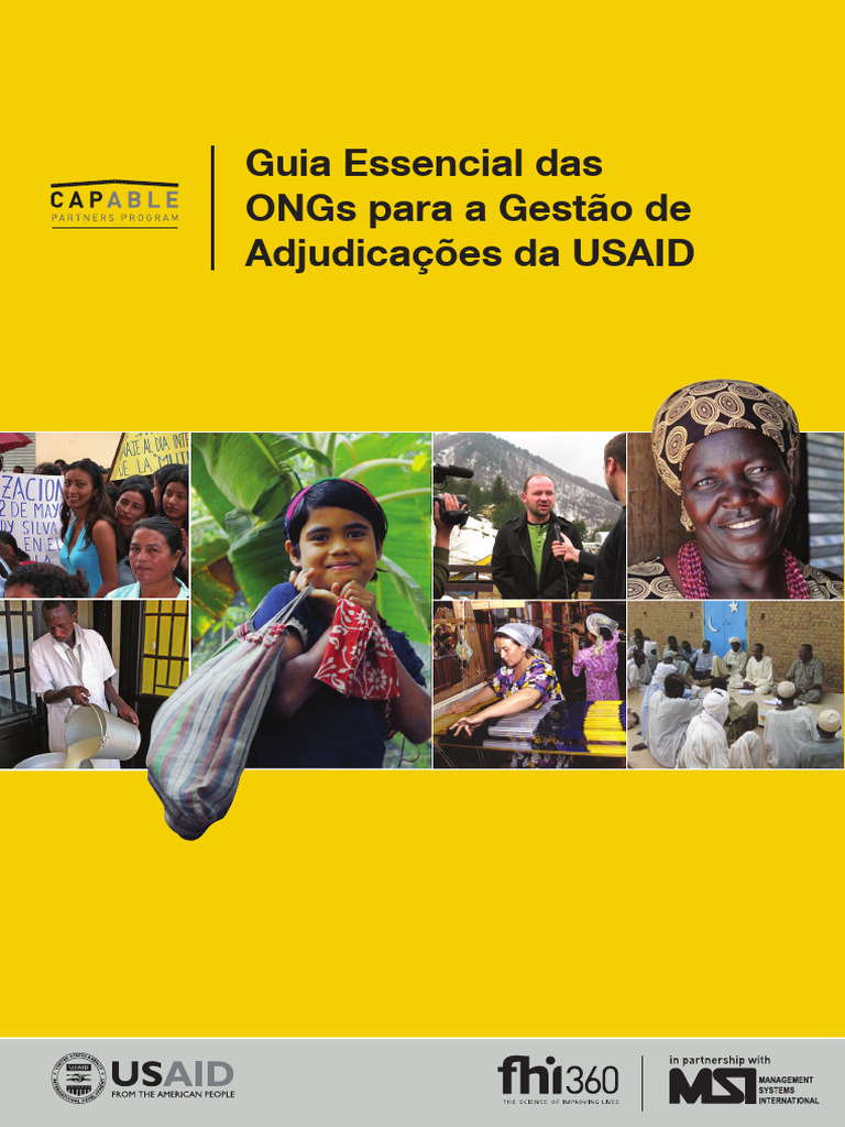 Guia Essencial Das ONGs para A Gestão de Adjudicações USAID | PDF ...