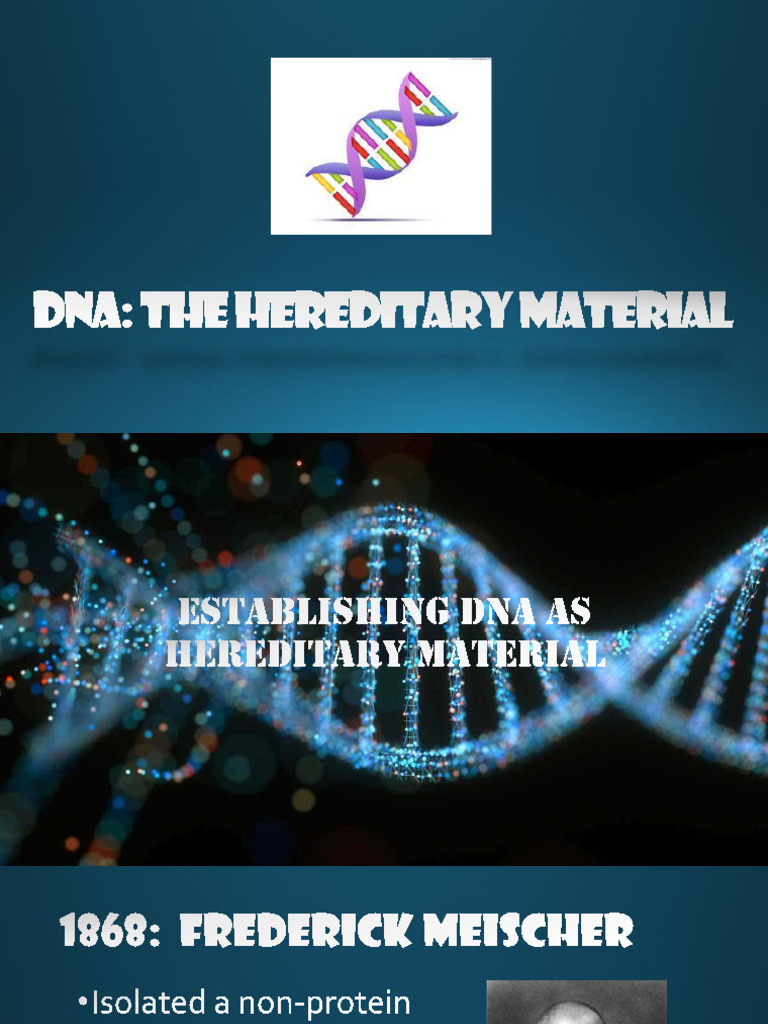 History of DNA as Genetic Material | PDF | Dna | Virus