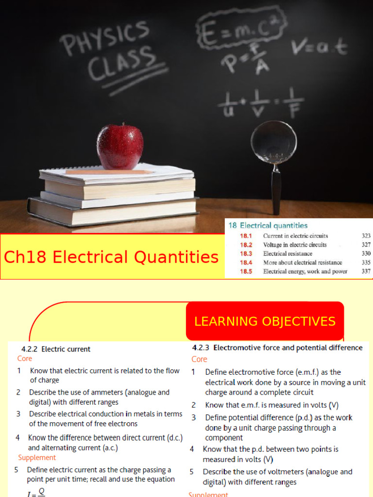 Electrical Quantities: Current, Voltage, Resistance | PDF | Voltage ...