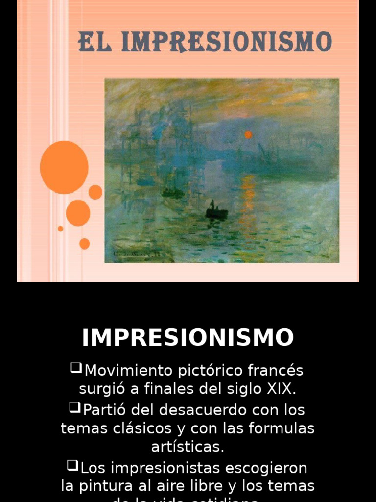 Historia y Artistas del Impresionismo | PDF | Claude Monet | Impresionismo