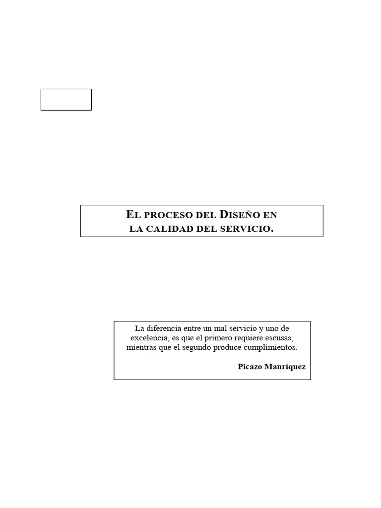 Diseño de Calidad en Servicios | PDF | Calidad (comercial) | Gestión de ...