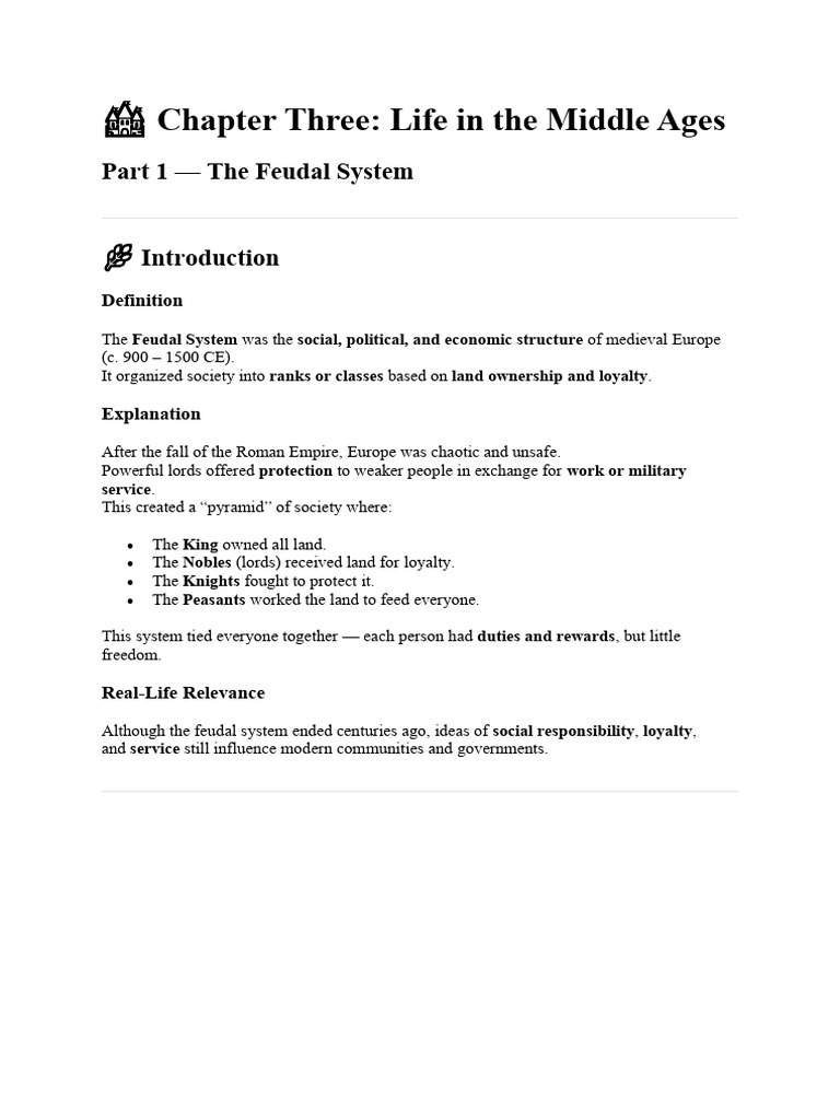 Understanding the Feudal System | PDF | Feudalism | Knight
