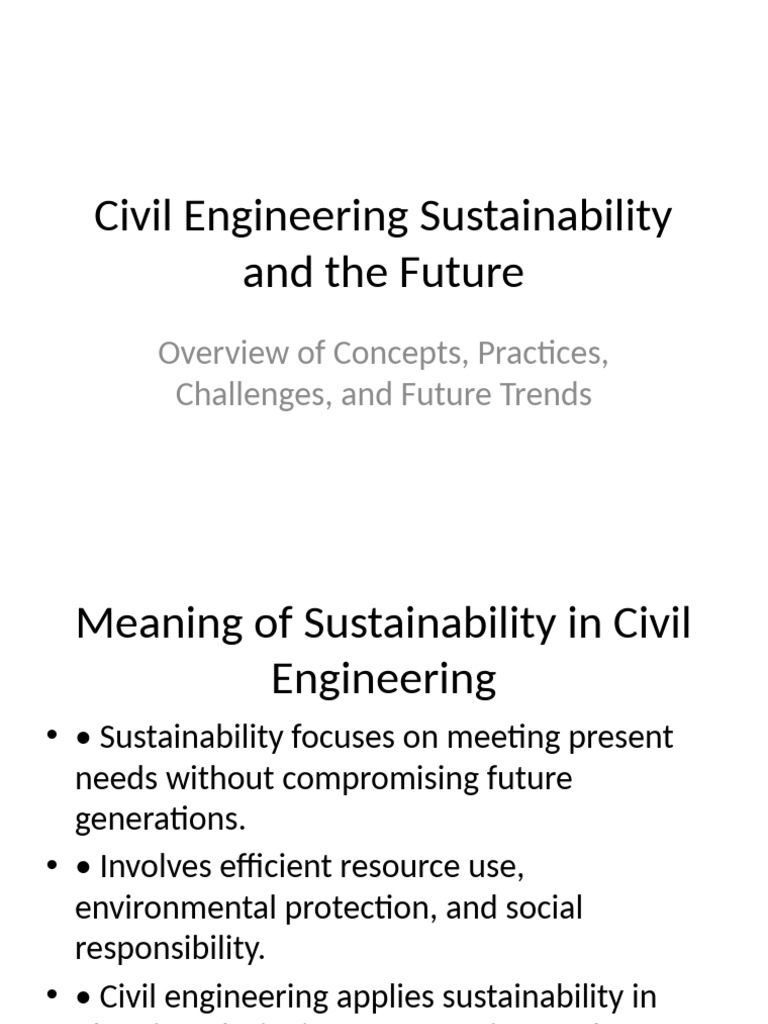 .Trashed 1764406983 Civil Engineering Sustainability | PDF