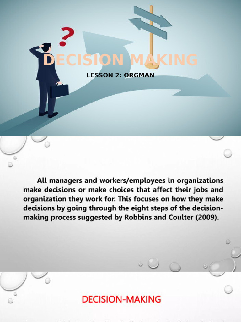 Lesson 2. Decision Making | PDF