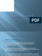 QUÉ ES LA FE