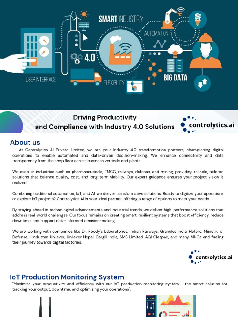 Industry 4.0 Solutions for Enhanced Productivity | PDF | Internet Of ...