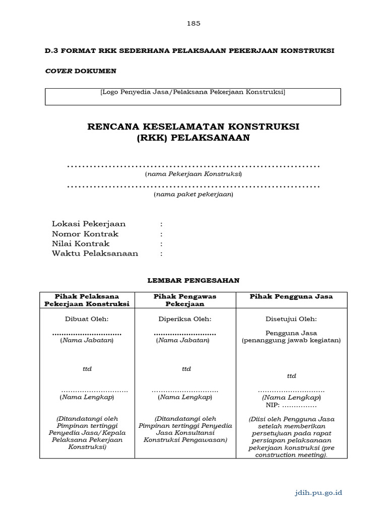 Format RKK Simpel | PDF