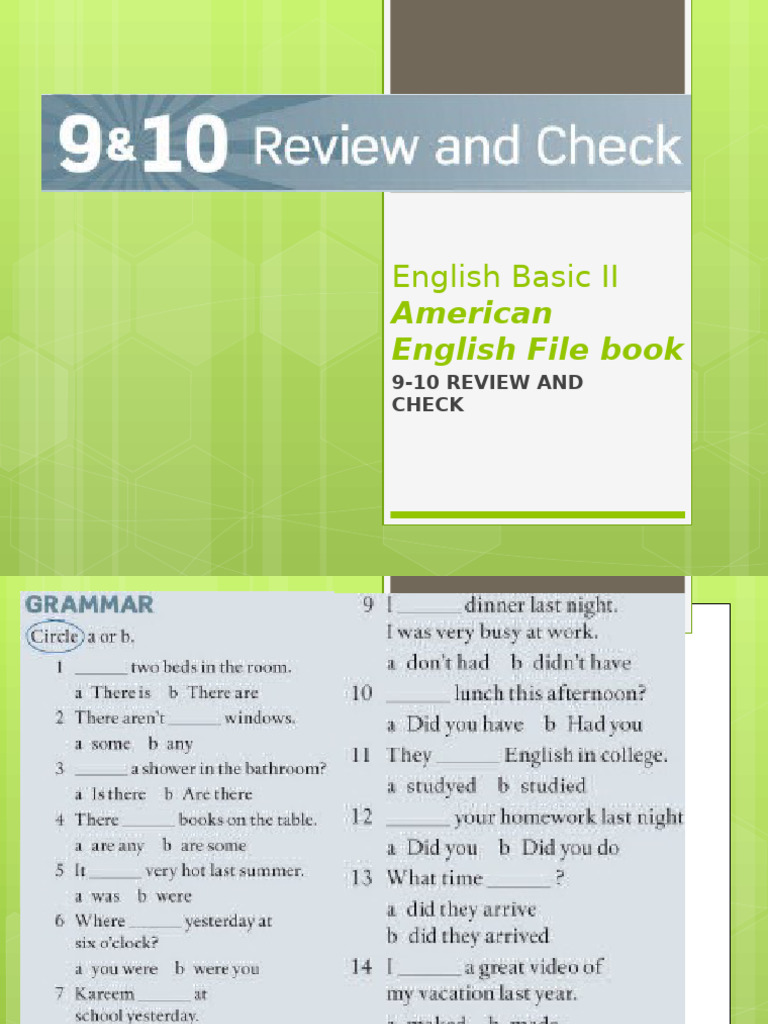Unit 9-10 Review and Check | PDF