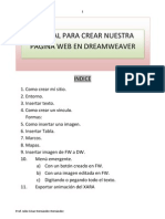 Manual para Crear Nuestro Pagina Web em Dream Weaver