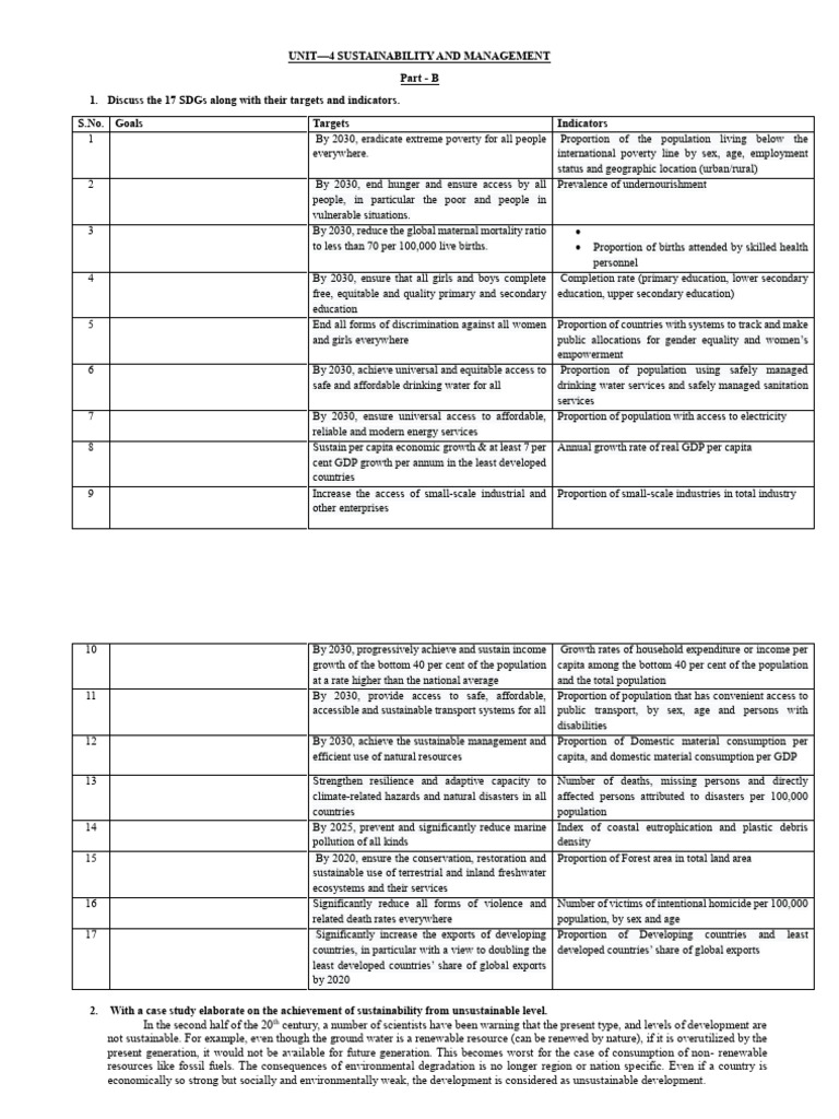 Understanding the 17 SDGs and Sustainability | PDF | Climate Change ...
