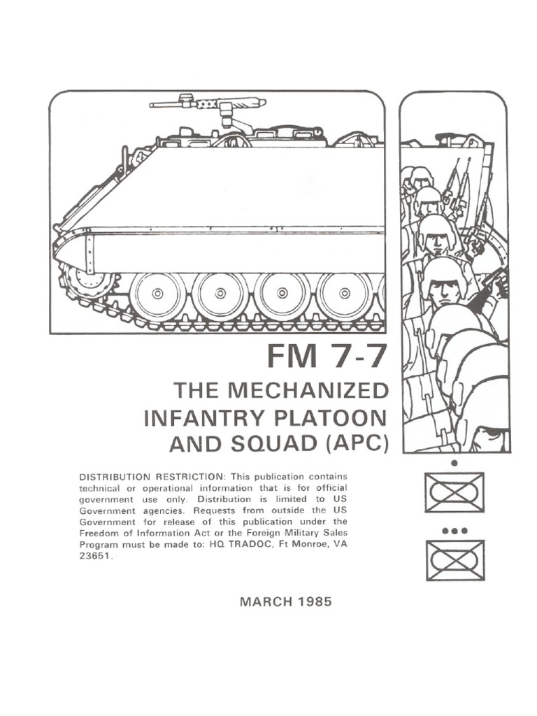 FM 77 The Mechanized Infantry Platoon and Squad (APC) PDF PDF