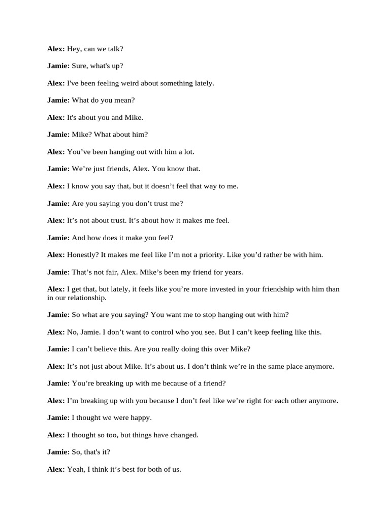Relationship Breakdown Over Friendship | PDF