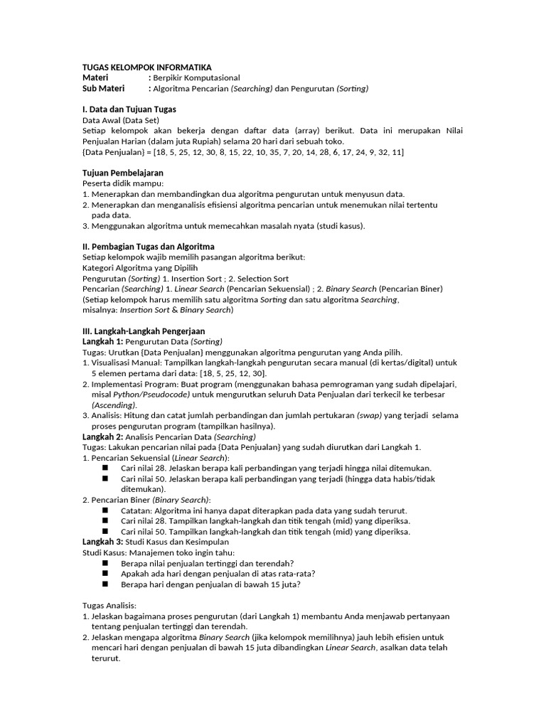 TUGAS KELOMPOK INFORMATIKA | PDF
