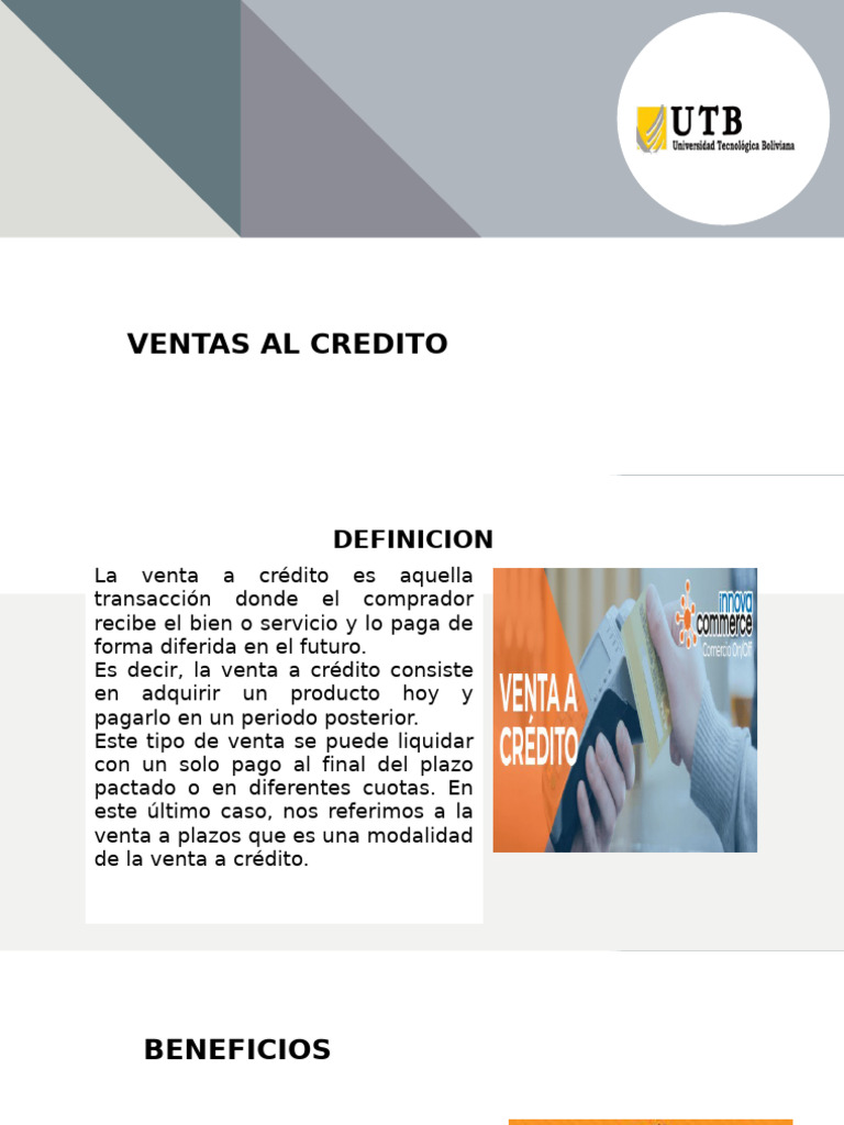 Ventas A Cr dito Y Cuentas Por Cobrar PDF Dinero Negocios Econ micos