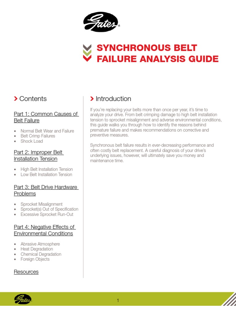 Belt Failure Analysis Guide PDF Belt (Mechanical) Fracture