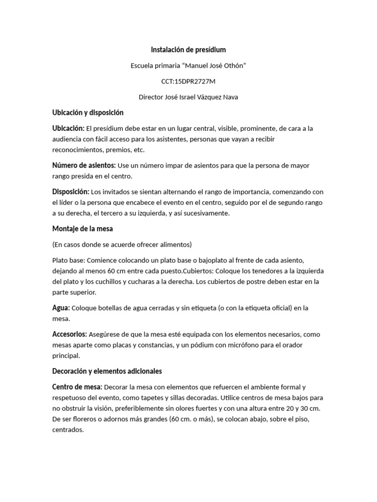 Guía para Instalar un Presídium Efectivo | PDF