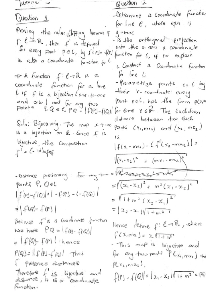 Euclidean Tutorial 3 | PDF