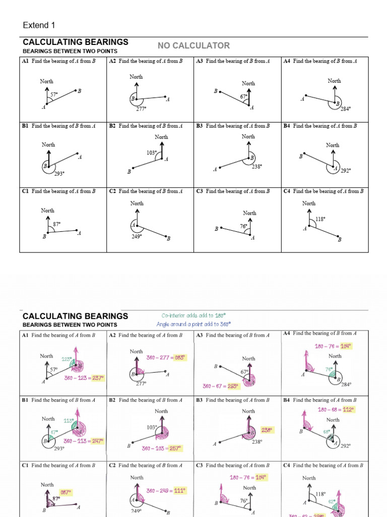 Extend 1 Bearings Calculating | PDF