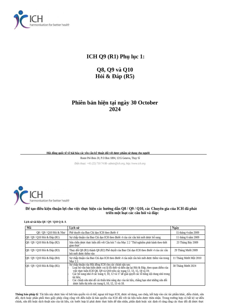 Bản Dịch Ich q9 (r1) Annex 1 q8q9q10 Qas (r5) 1030 | PDF