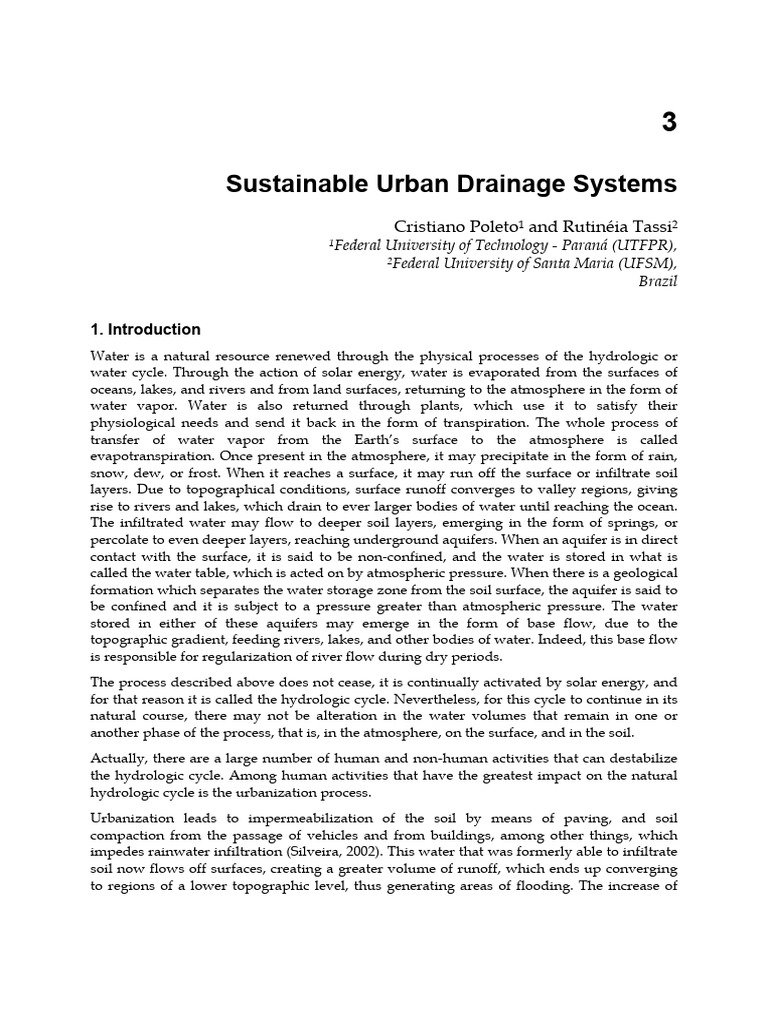 Sustainable Urban Drainage Systems Explained | PDF | Surface Runoff ...