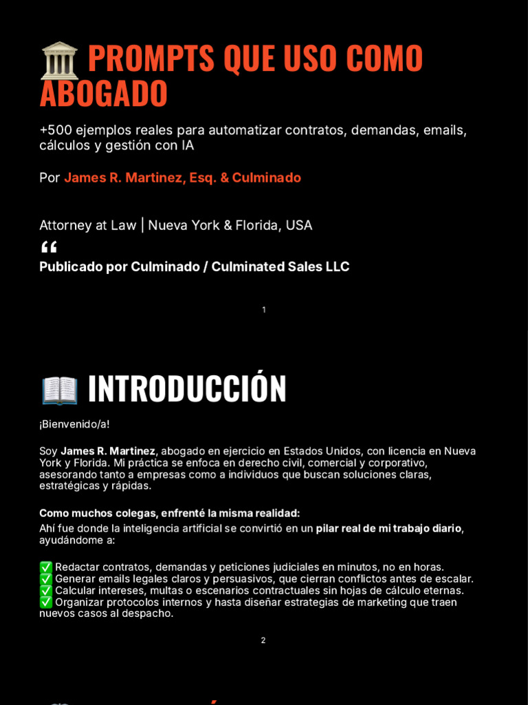 Prompts Legales para Abogados con IA | PDF | Demanda judicial | Daños y