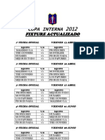 Fixture Camp. Apertura Oficial Actualizado