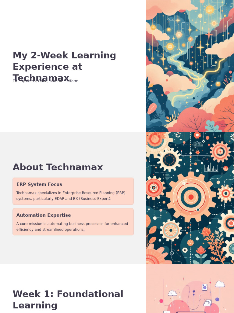My 2 Week Learning Experience at Technamax | PDF | Enterprise Resource ...