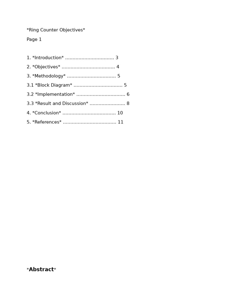 Ring Counter | PDF | Digital Electronics | Feedback