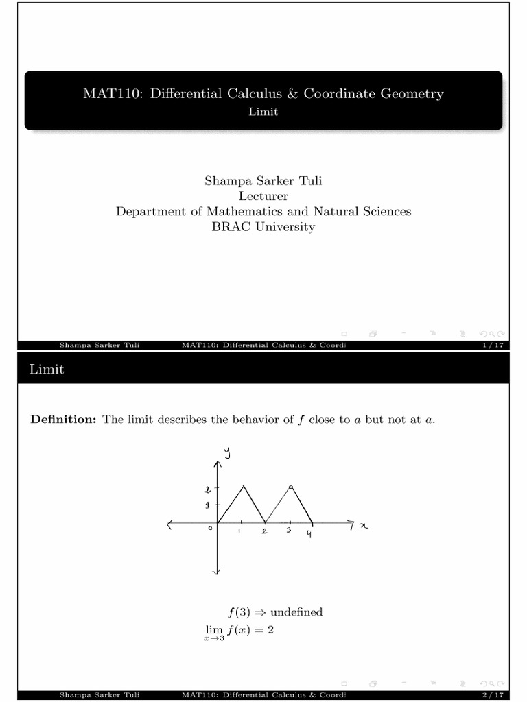 Lec 1-3 MAT110 | PDF