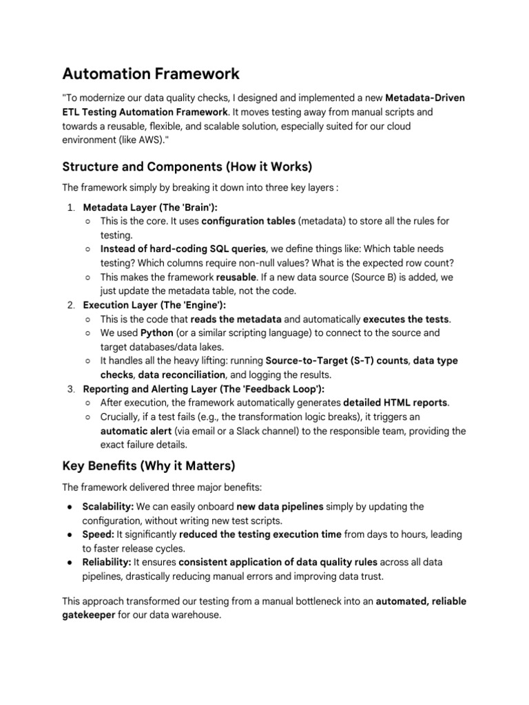 Automation Framework | PDF