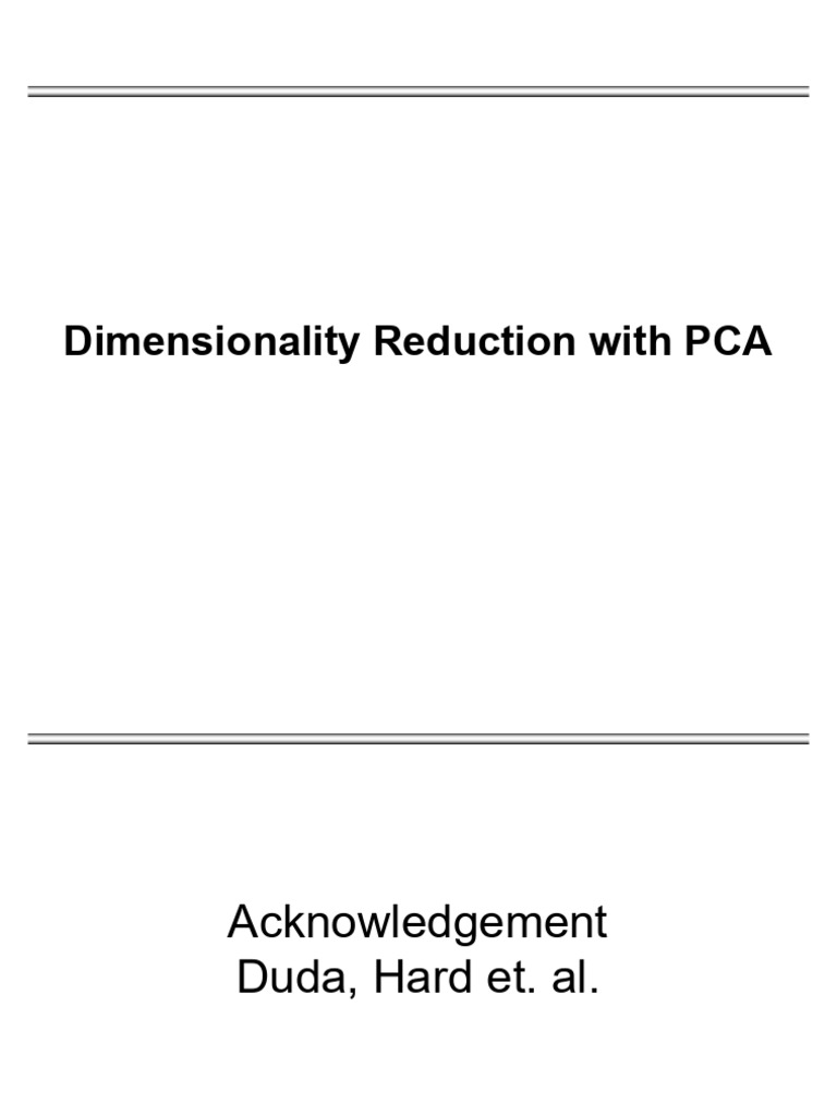 PCA for Dimensionality Reduction Guide | PDF | Principal Component ...