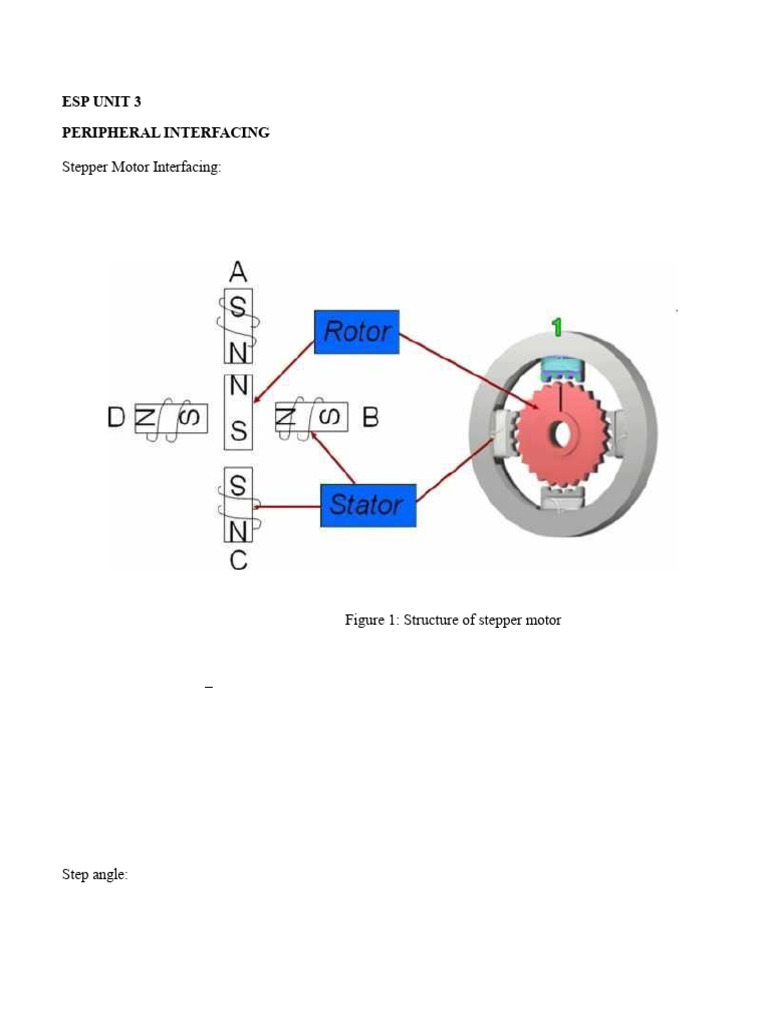 Stepper and DC Motor Interfacing Guide | PDF | Electric Motor ...
