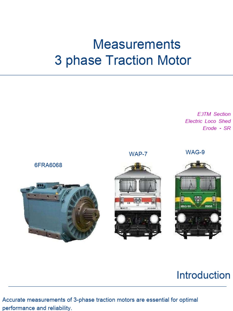 3-Phase Traction Motor Measurement Guide | PDF | Electric Motor ...