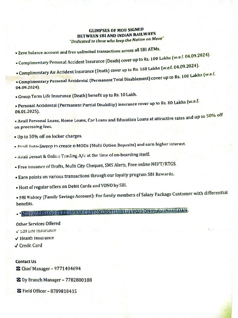 RSP Sbi | PDF