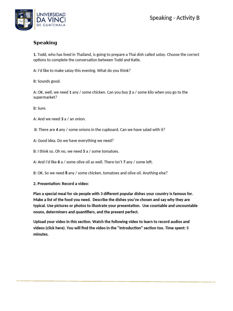 Speaking | PDF