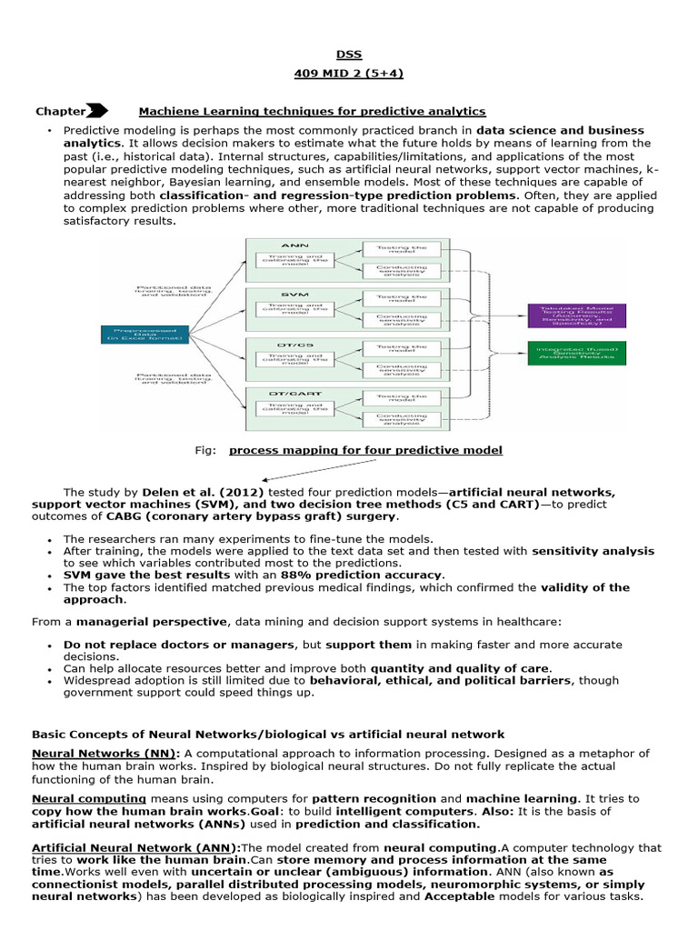 Machine Learning for Predictive Analytics | PDF | Support Vector ...