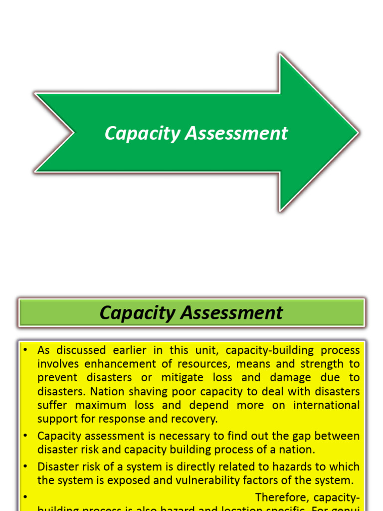 Disaster Capacity Assessment Guide | PDF | Hazards | Emergency Management