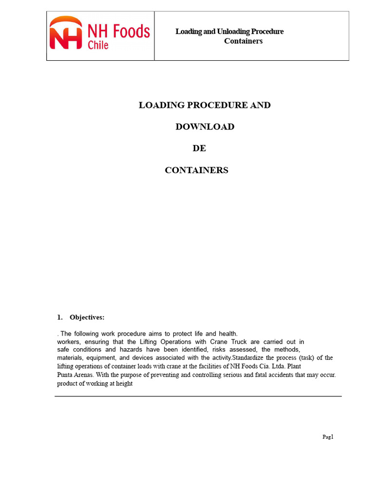 Container Loading and Unloading Safety Guide | PDF | Crane (Machine ...